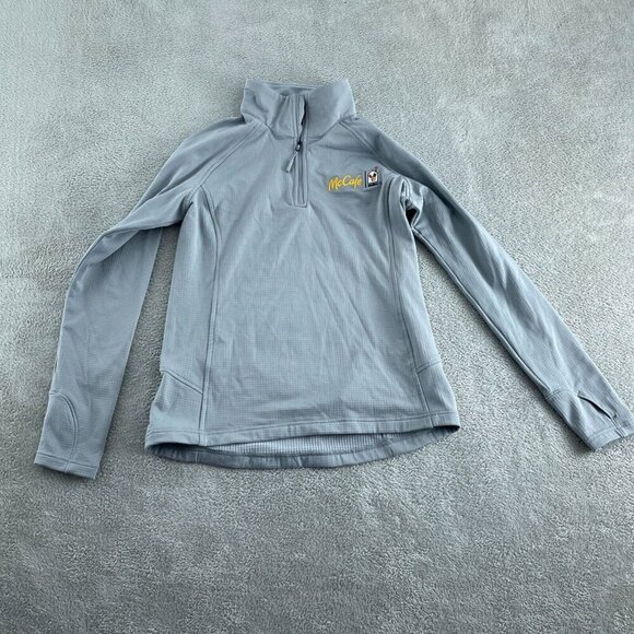 The North Face Womens McCafe Gray 1/4 Zip Pullover 5442 - Picture 1 of 11
